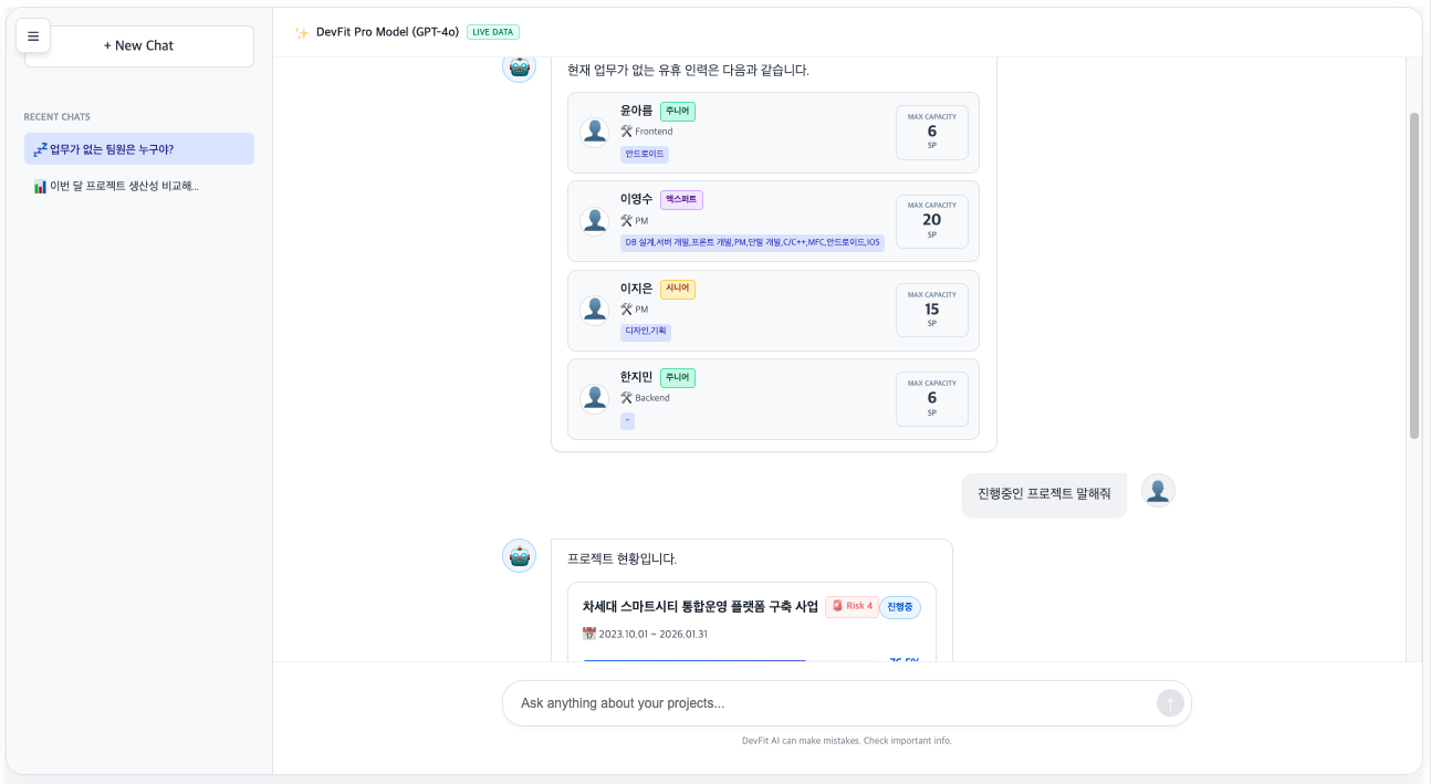 DevFit.ai screenshot